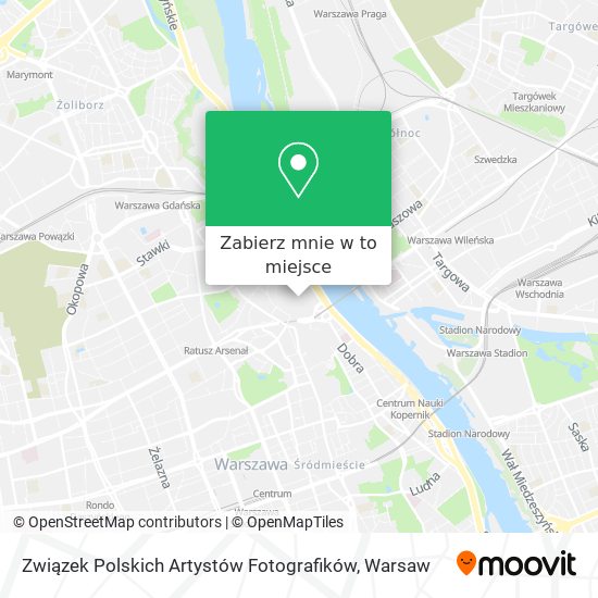 Mapa Związek Polskich Artystów Fotografików