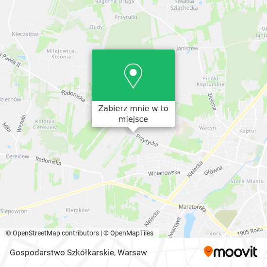 Mapa Gospodarstwo Szkółkarskie