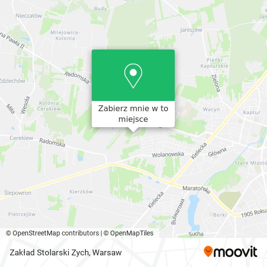 Mapa Zakład Stolarski Zych