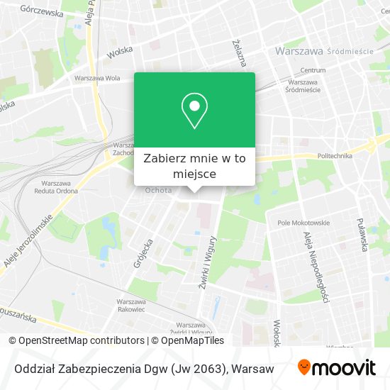 Mapa Oddział Zabezpieczenia Dgw (Jw 2063)