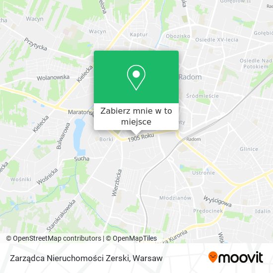 Mapa Zarządca Nieruchomości Zerski