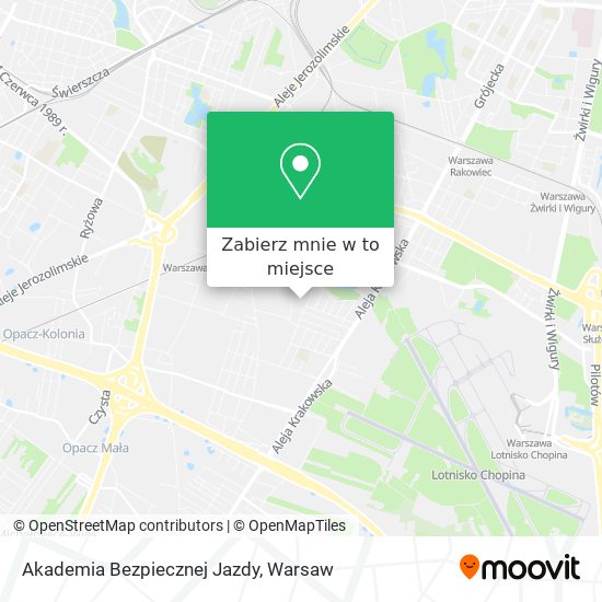 Mapa Akademia Bezpiecznej Jazdy