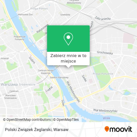 Mapa Polski Związek Żeglarski