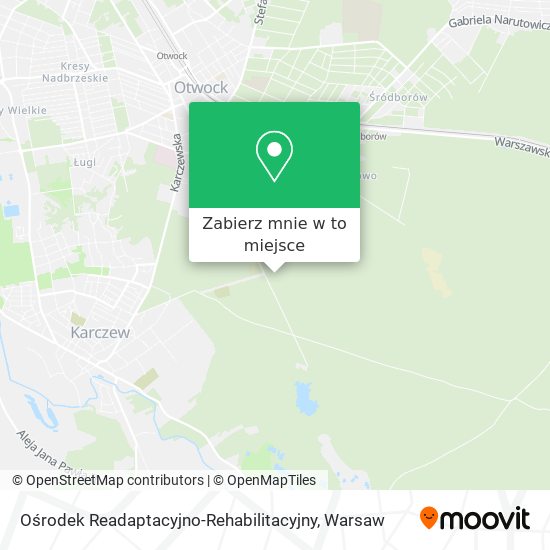 Mapa Ośrodek Readaptacyjno-Rehabilitacyjny