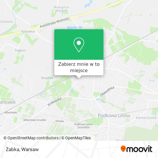 Mapa Żabka