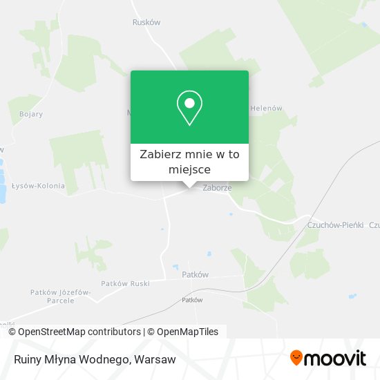 Mapa Ruiny Młyna Wodnego