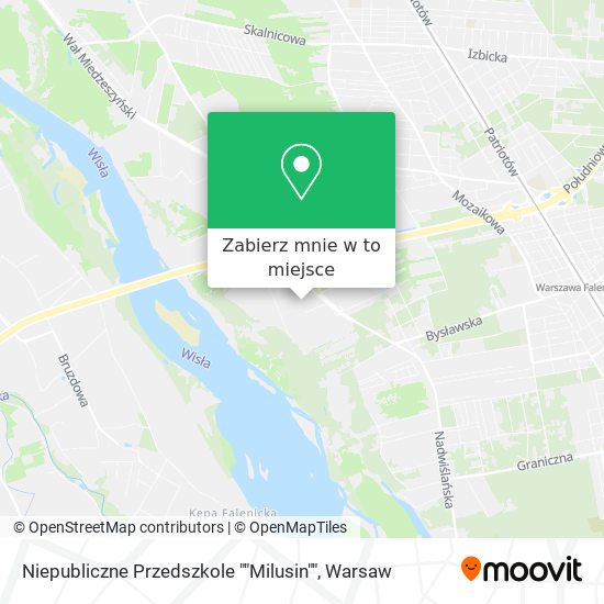 Mapa Niepubliczne Przedszkole ""Milusin""