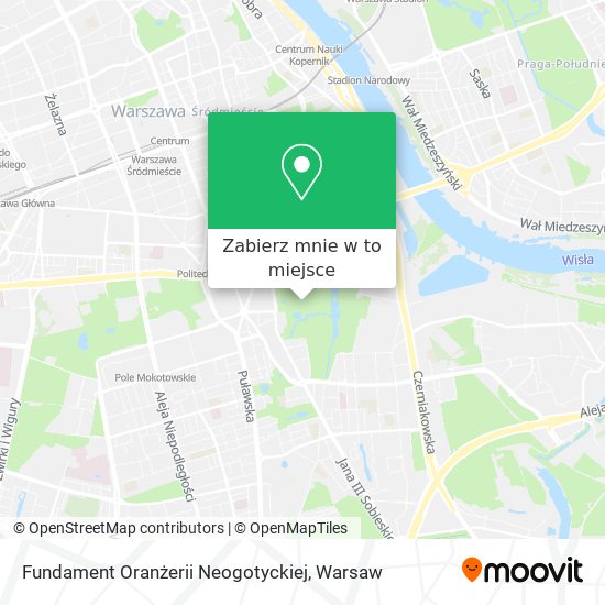 Mapa Fundament Oranżerii Neogotyckiej