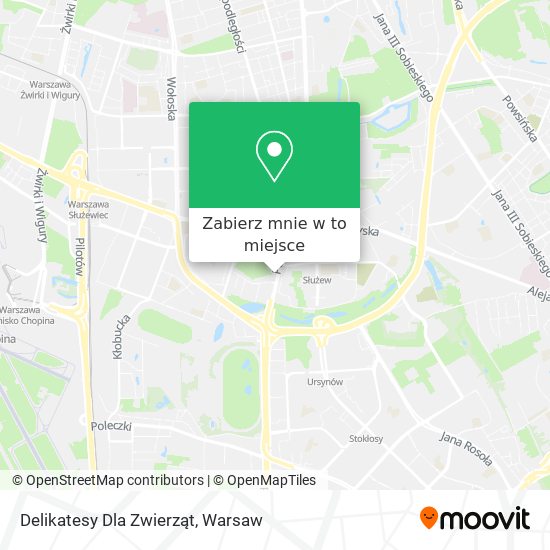 Mapa Delikatesy Dla Zwierząt