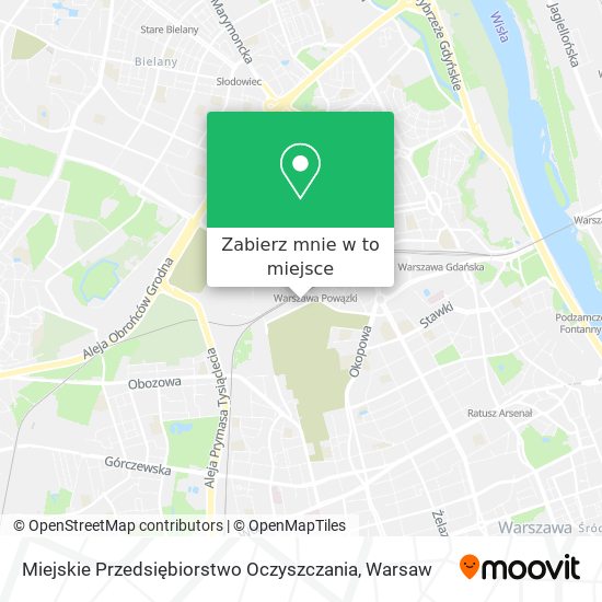 Mapa Miejskie Przedsiębiorstwo Oczyszczania