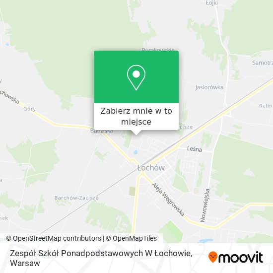 Mapa Zespół Szkół Ponadpodstawowych W Łochowie