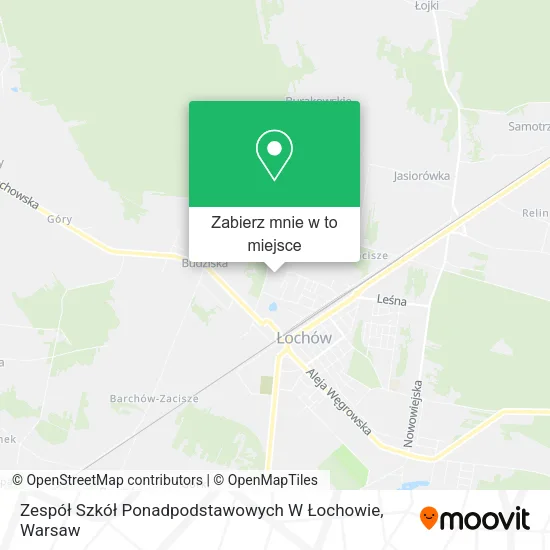 Mapa Zespół Szkół Ponadpodstawowych W Łochowie