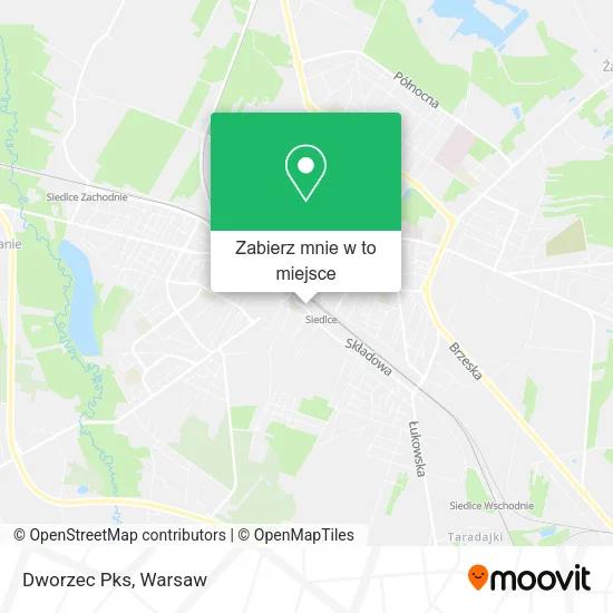 Mapa Dworzec Pks