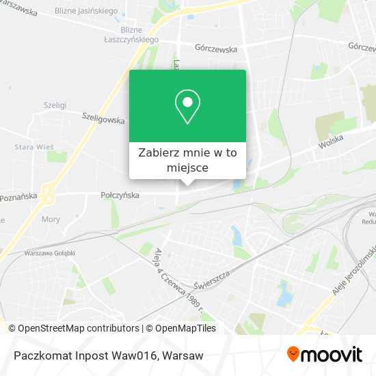 Mapa Paczkomat Inpost Waw016