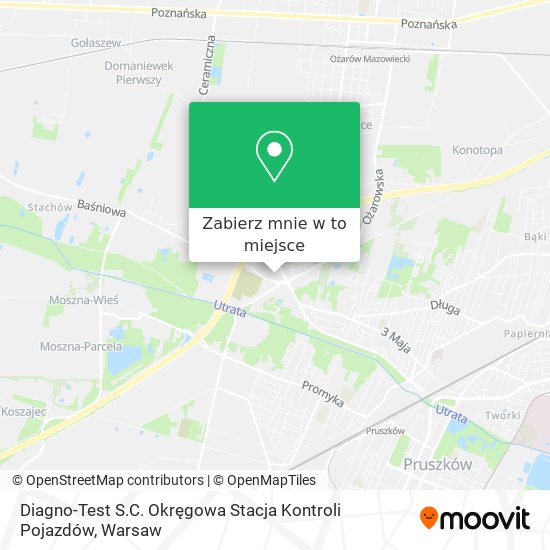 Mapa Diagno-Test S.C. Okręgowa Stacja Kontroli Pojazdów