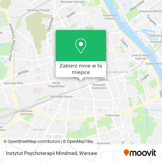 Mapa Instytut Psychoterapii Mindmed