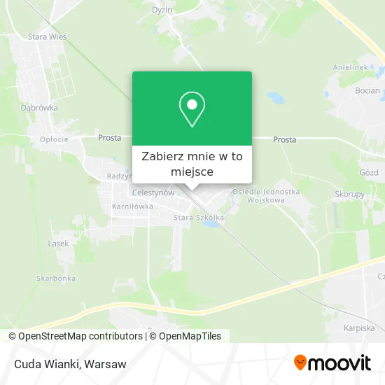 Mapa Cuda Wianki
