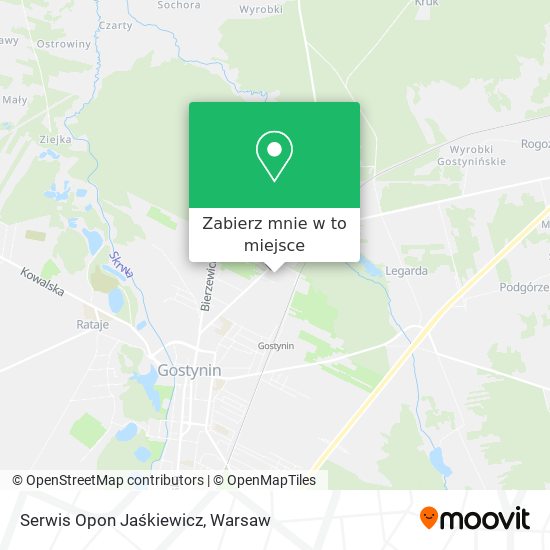 Mapa Serwis Opon Jaśkiewicz