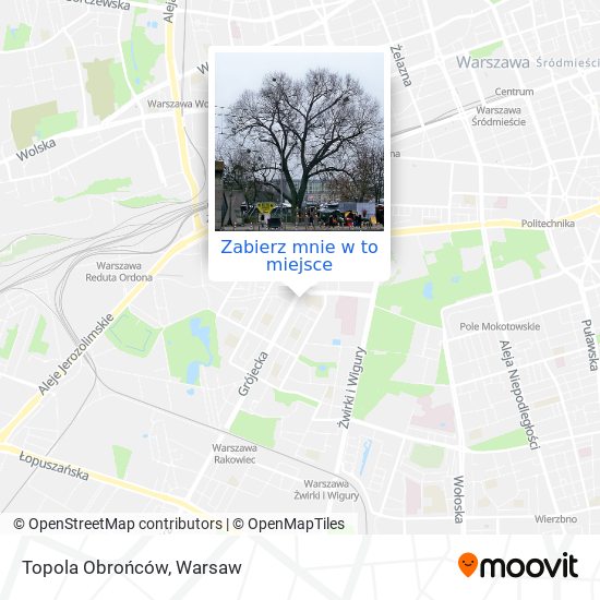 Mapa Topola Obrońców