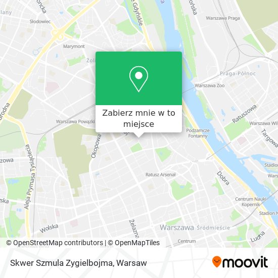 Mapa Skwer Szmula Zygielbojma