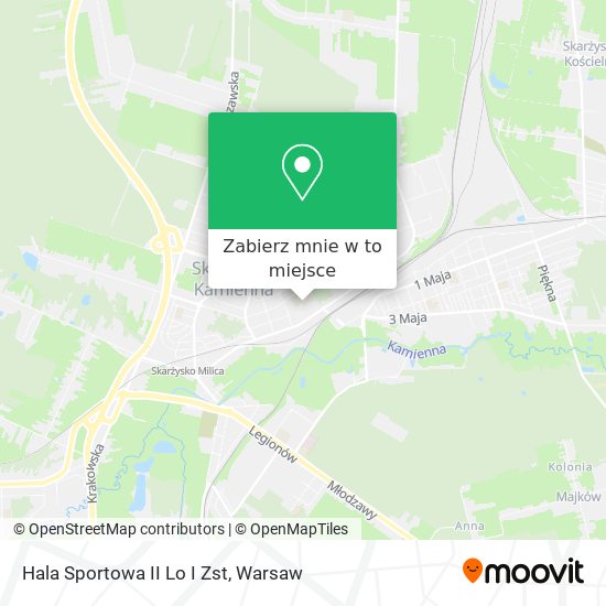 Mapa Hala Sportowa II Lo I Zst