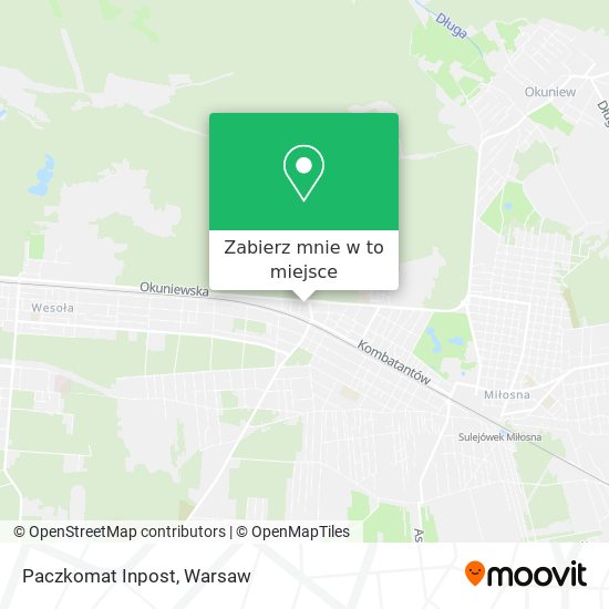 Mapa Paczkomat Inpost