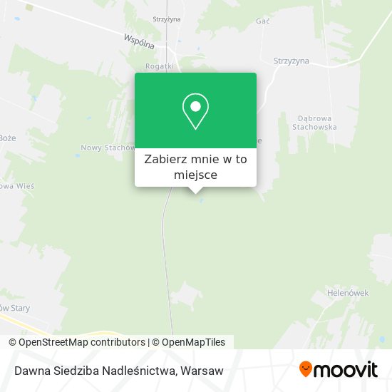 Mapa Dawna Siedziba Nadleśnictwa