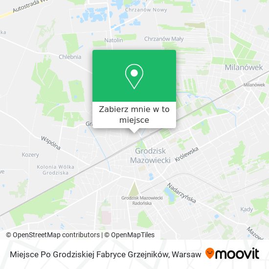 Mapa Miejsce Po Grodziskiej Fabryce  Grzejników