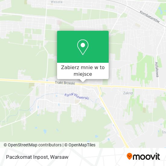 Mapa Paczkomat Inpost