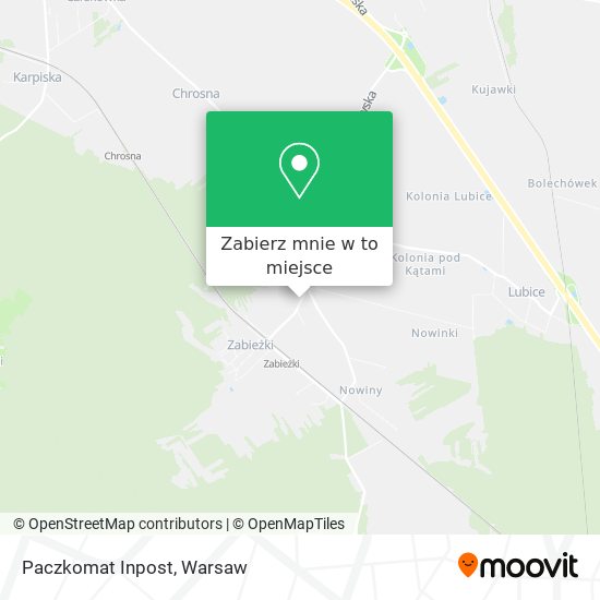 Mapa Paczkomat Inpost