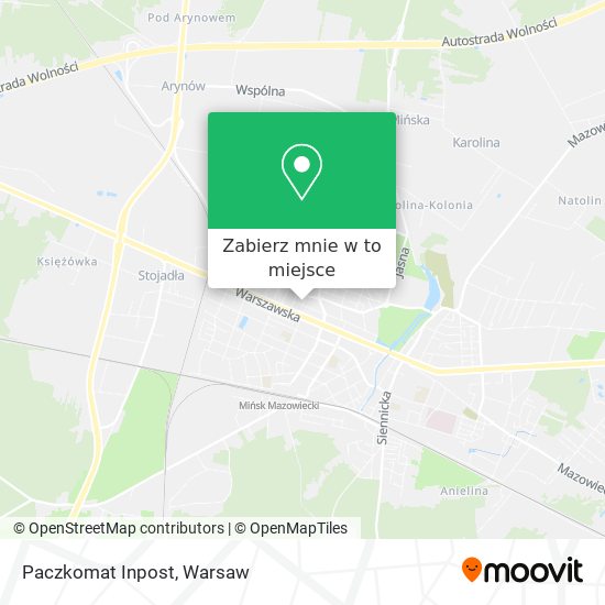 Mapa Paczkomat Inpost