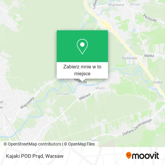 Mapa Kajaki POD Prąd