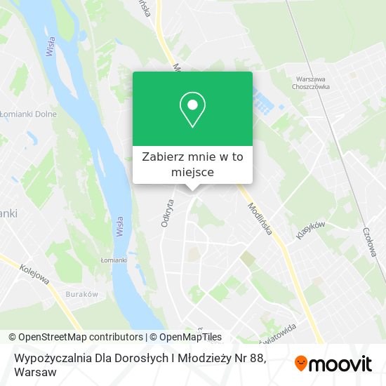 Mapa Wypożyczalnia Dla Dorosłych I Młodzieży Nr 88