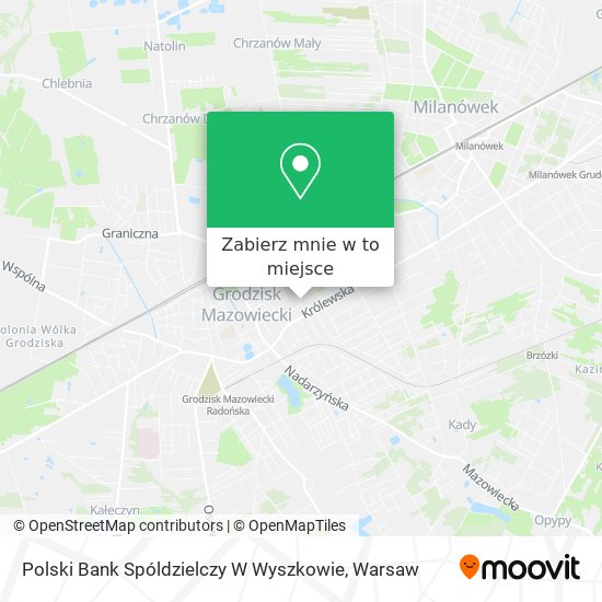 Mapa Polski Bank Spóldzielczy W Wyszkowie