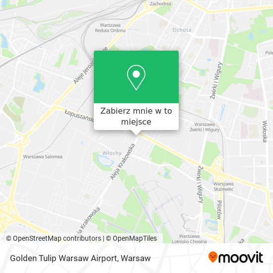 Mapa Golden Tulip Warsaw Airport