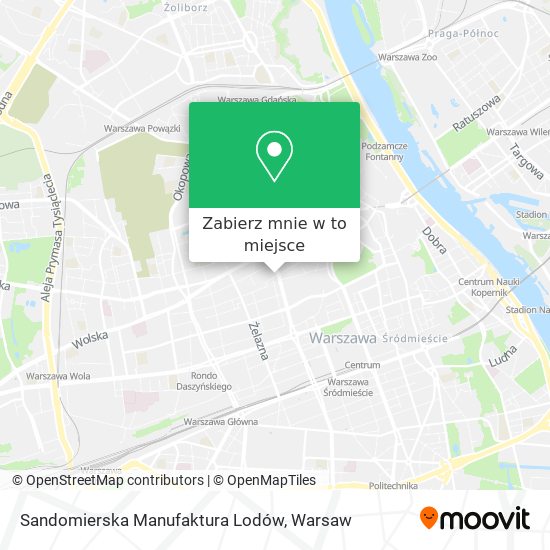 Mapa Sandomierska Manufaktura Lodów