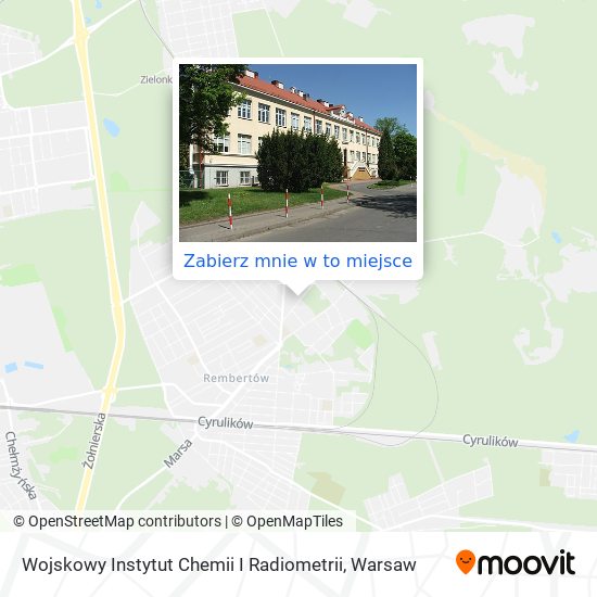 Mapa Wojskowy Instytut Chemii I Radiometrii