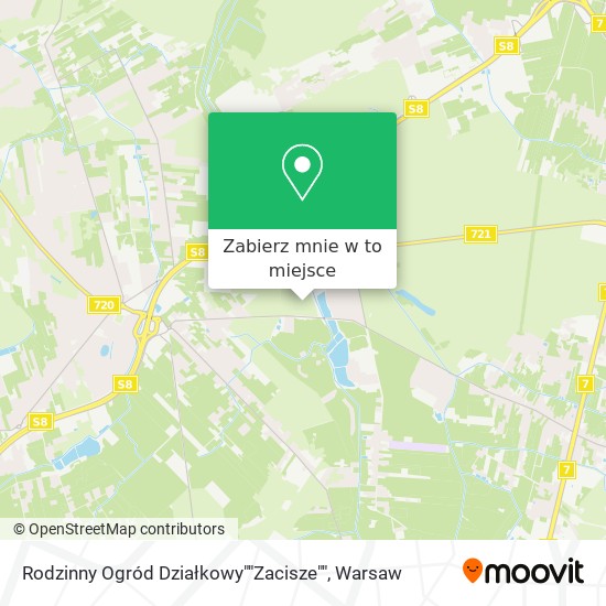 Mapa Rodzinny Ogród Działkowy""Zacisze""