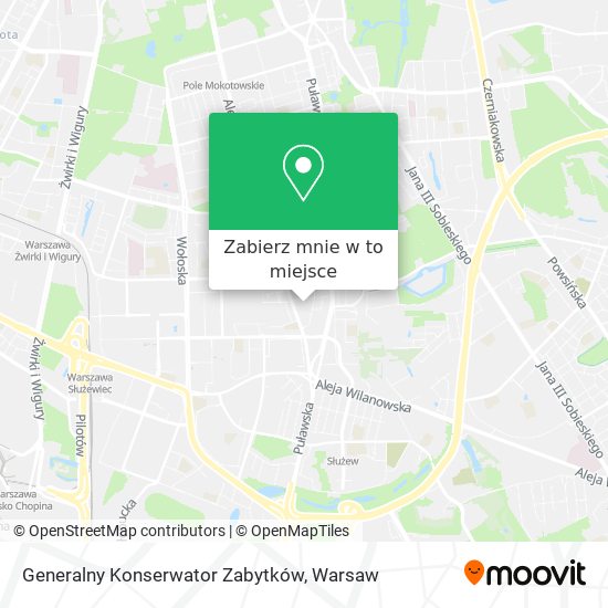 Mapa Generalny Konserwator Zabytków