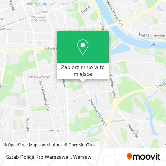 Mapa Sztab Policji Krp Warszawa I