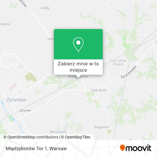 Mapa Międzyborów Tor 1