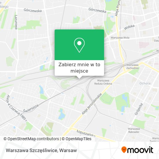 Mapa Warszawa Szczęśliwice