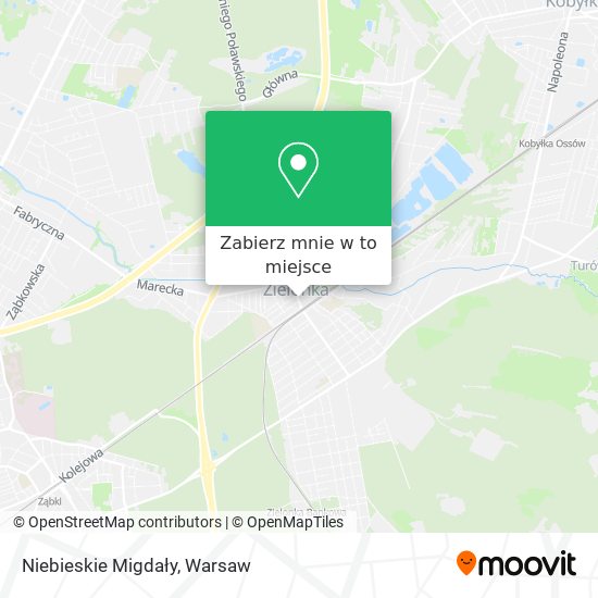 Mapa Niebieskie Migdały