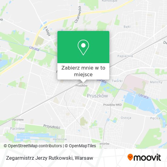 Mapa Zegarmistrz Jerzy Rutkowski