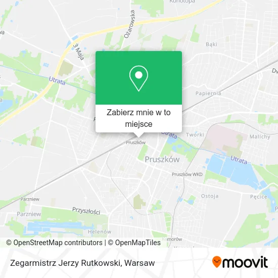 Mapa Zegarmistrz Jerzy Rutkowski