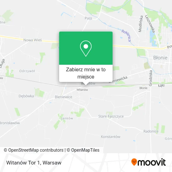 Mapa Witanów Tor 1