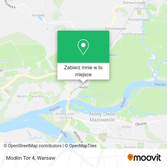 Mapa Modlin Tor 4