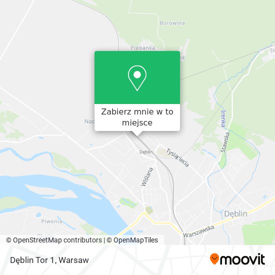 Mapa Dęblin Tor 1