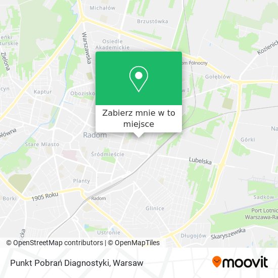 Mapa Punkt Pobrań Diagnostyki