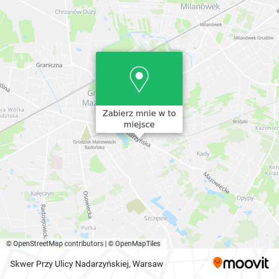 Mapa Skwer Przy Ulicy Nadarzyńskiej